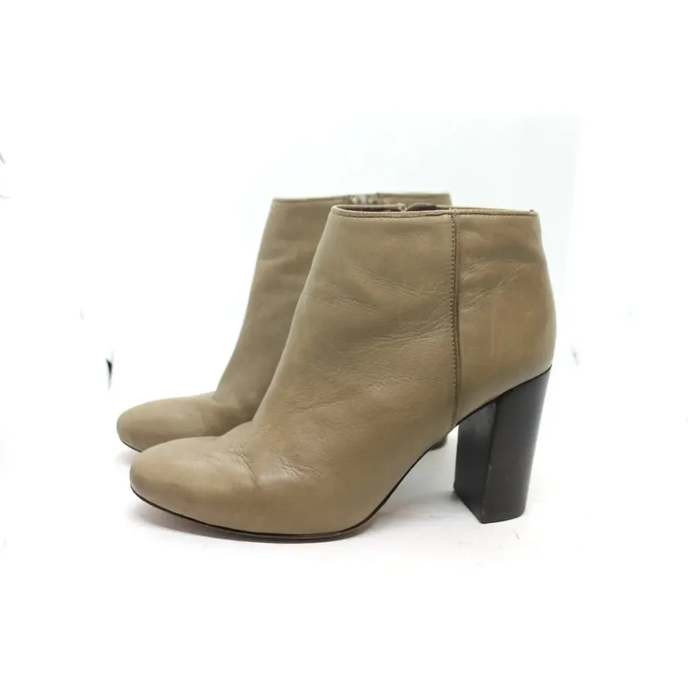 Tory Burch Fango Bowie Taupe Ankle Boots sz 8